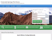 Tablet Screenshot of coloradospringsmyhome.com